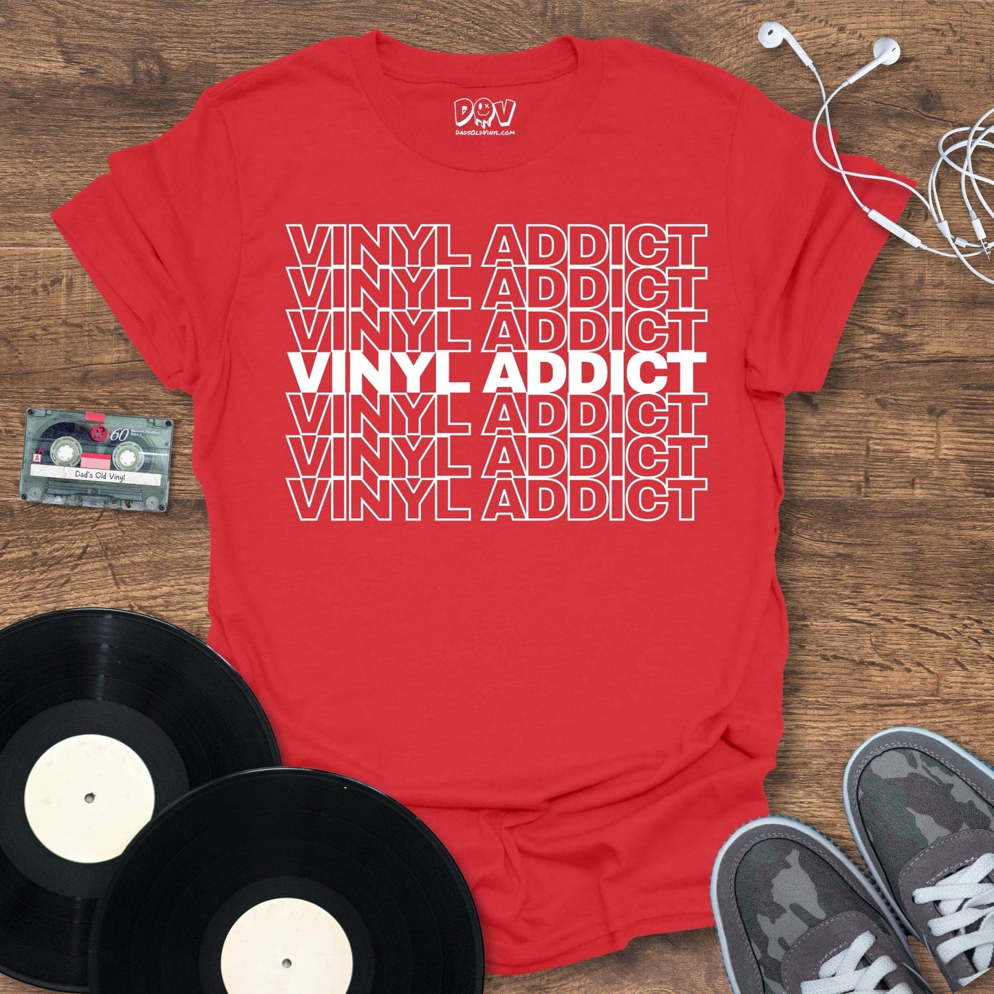 Printify Vinyl Addict T-Shirt