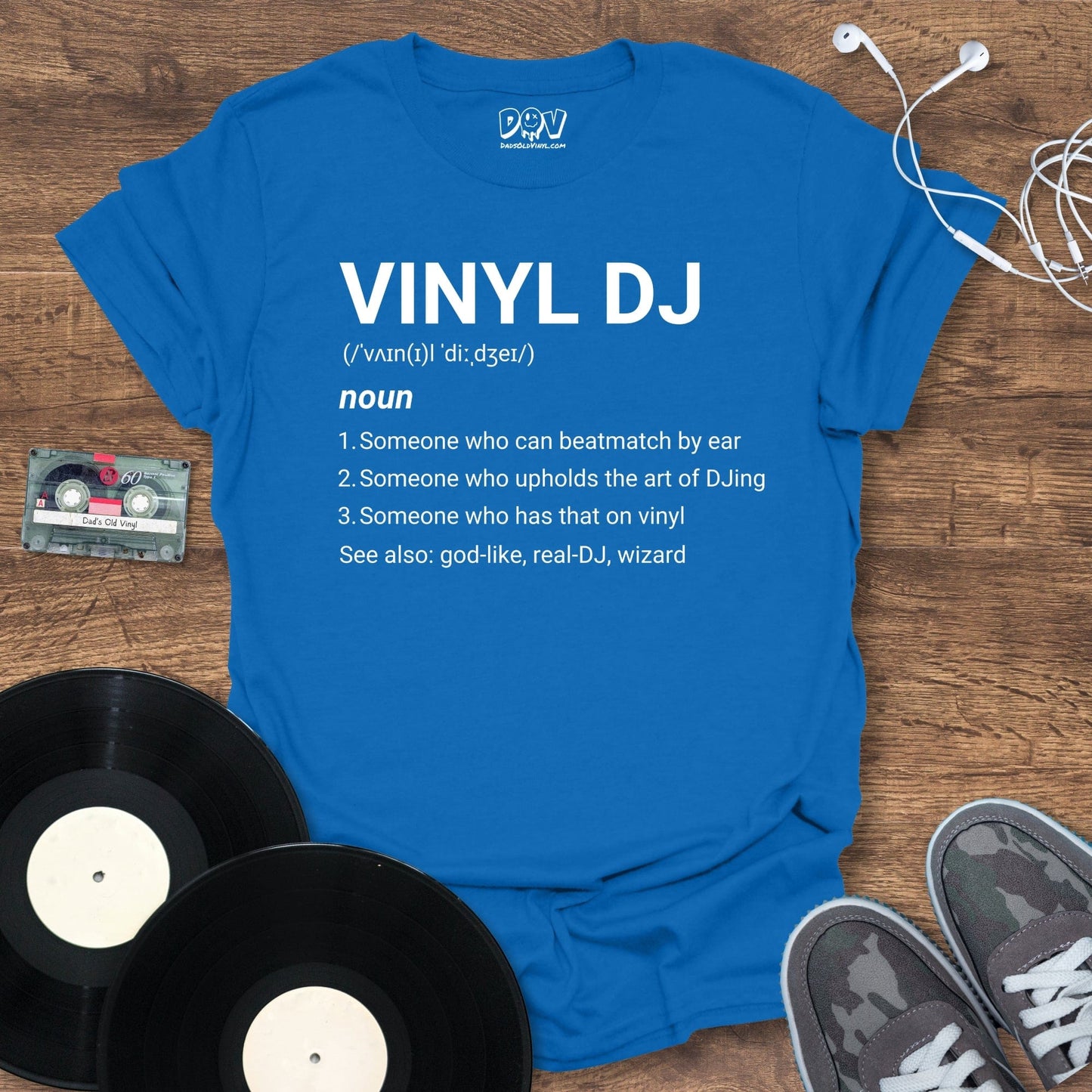 Printify Vinyl DJ Definition T-Shirt