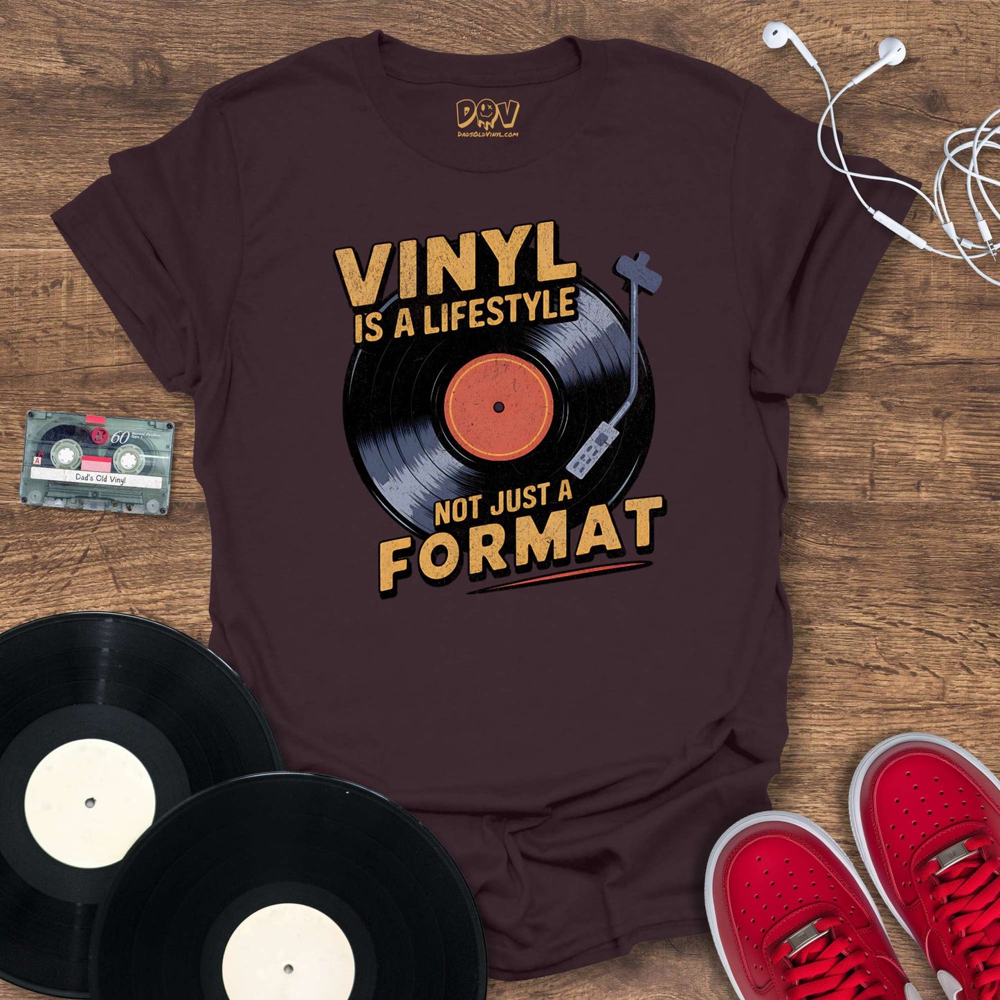 Printify Vinyl Is A Lifestyle T-Shirt