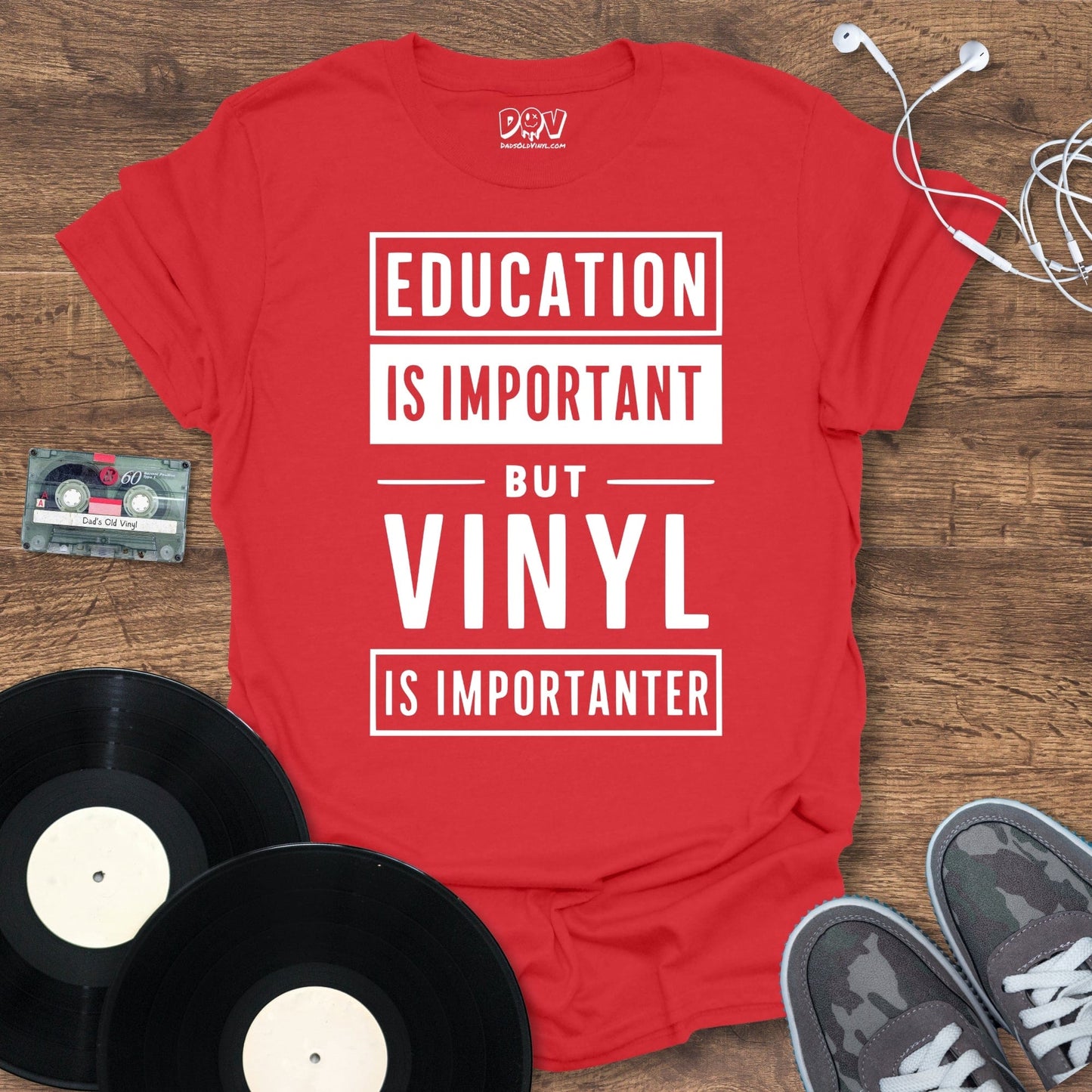 Printify Vinyl Is Importanter T-Shirt