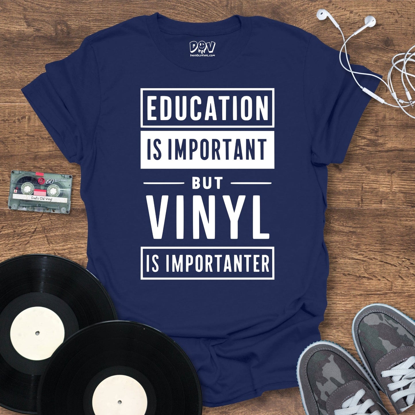 Printify Vinyl Is Importanter T-Shirt