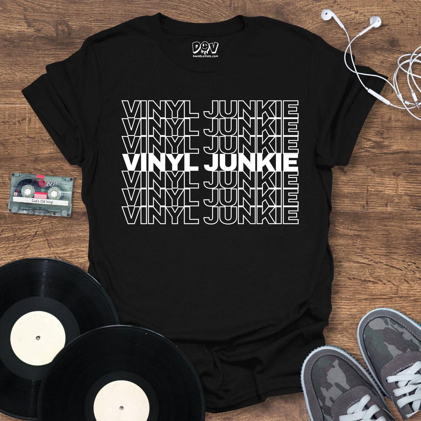 Printify Vinyl Junkie T-Shirt