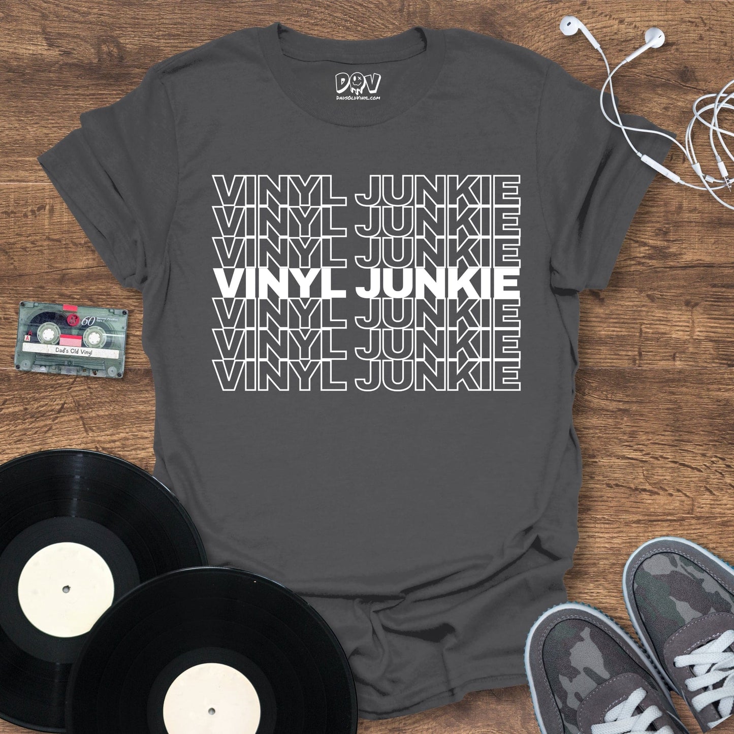 Printify Vinyl Junkie T-Shirt