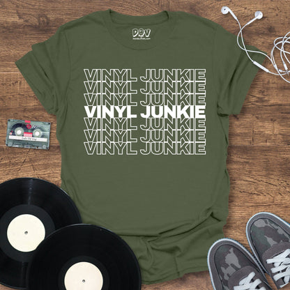 Printify Vinyl Junkie T-Shirt