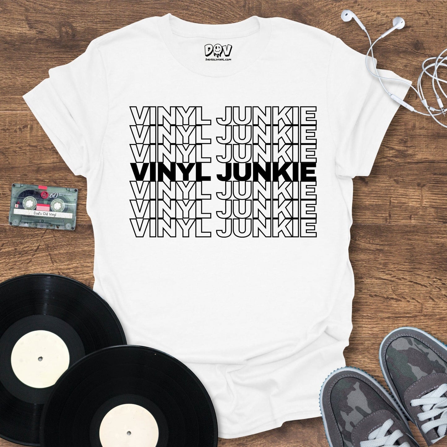 Printify Vinyl Junkie T-Shirt