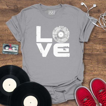 Printify Vinyl Love T-Shirt