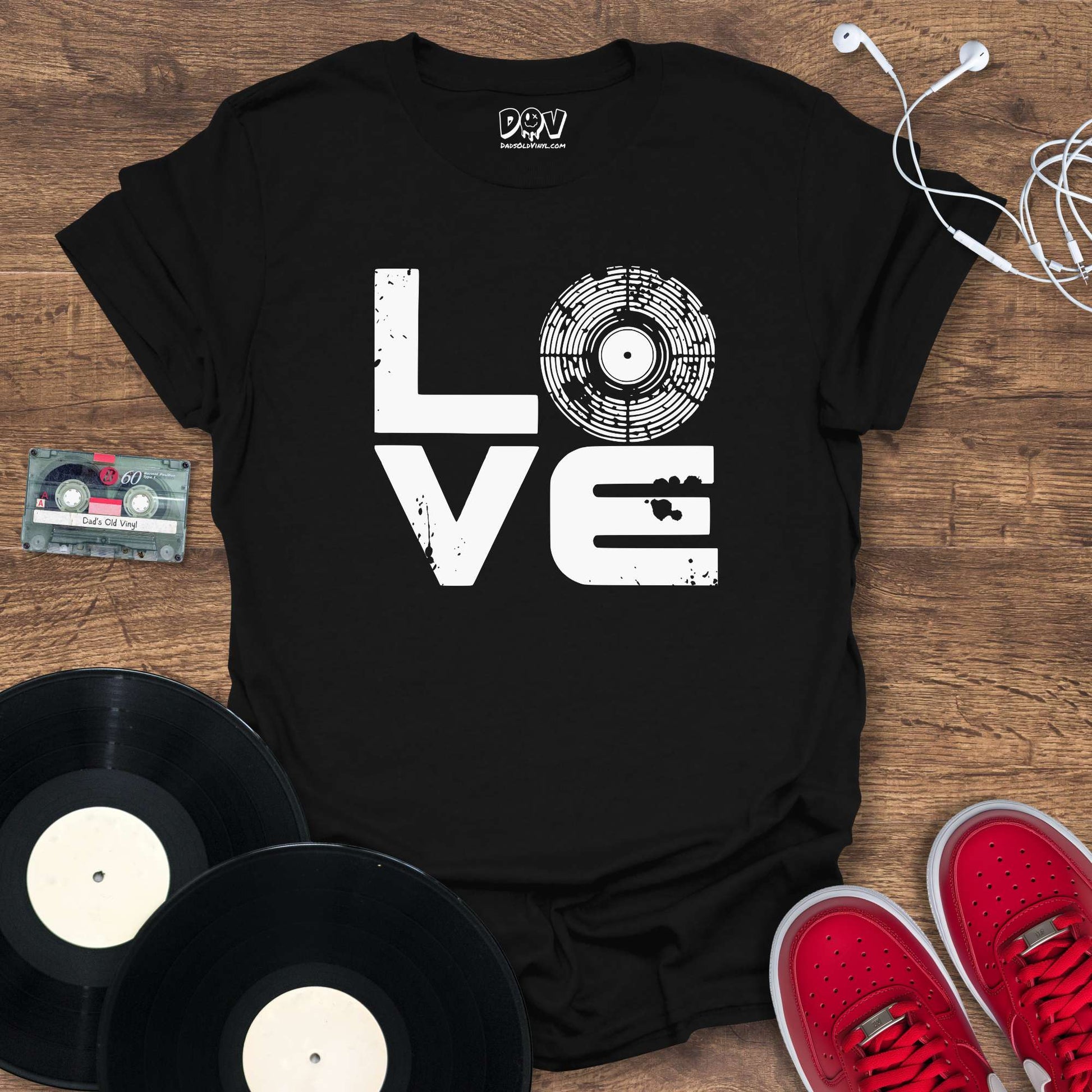 Printify Vinyl Love T-Shirt