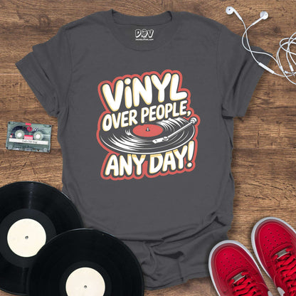 Printify Vinyl Over People T-Shirt