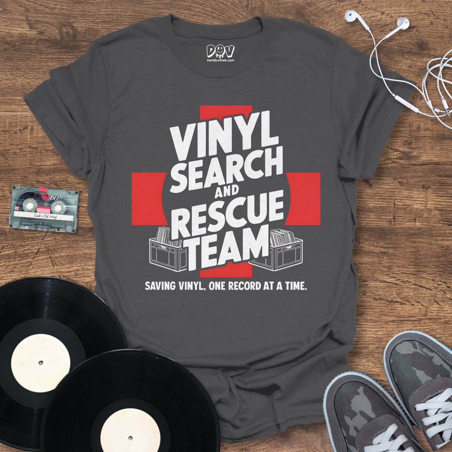 Printify Vinyl Search And Rescue Team T-Shirt