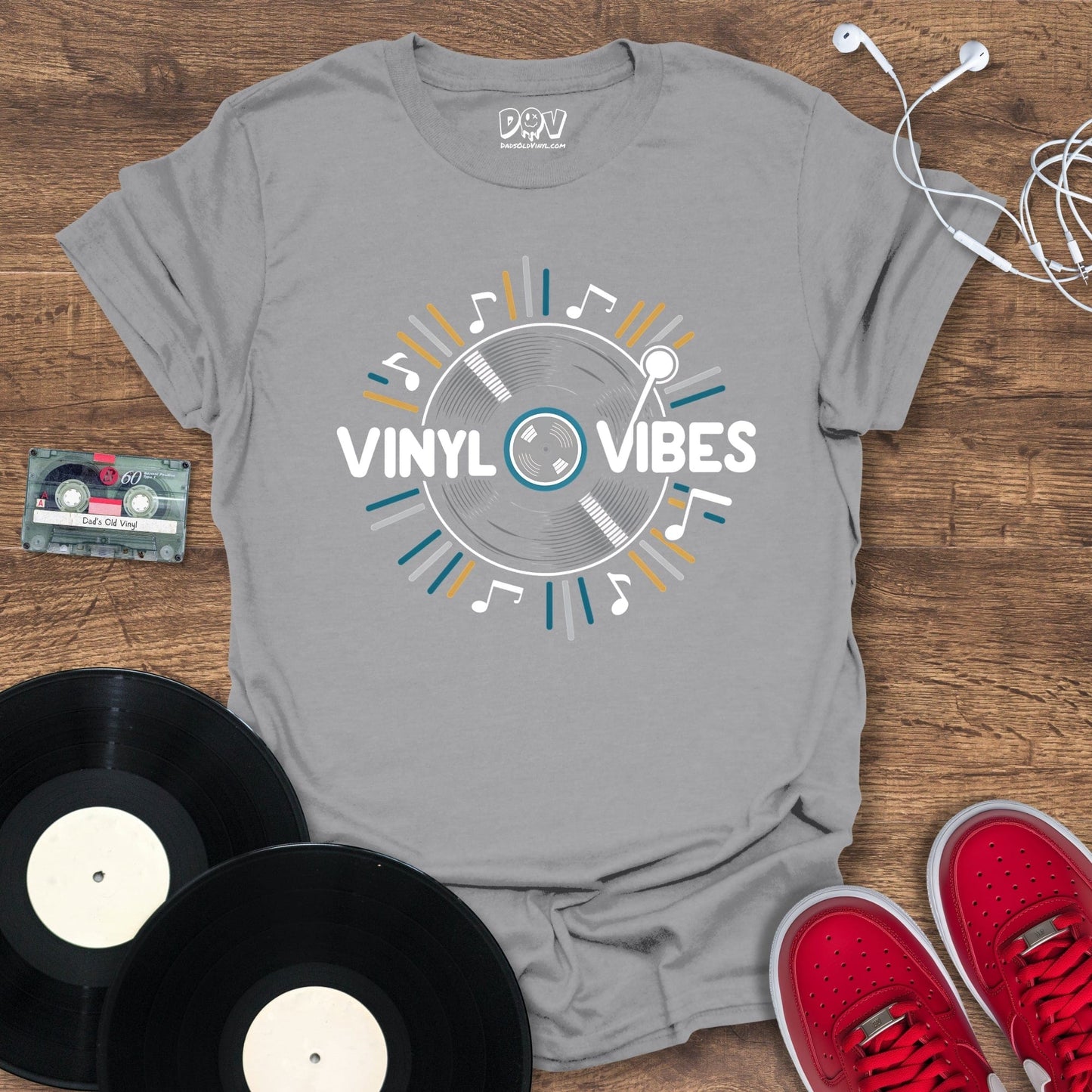 Printify Vinyl Vibes T-Shirt