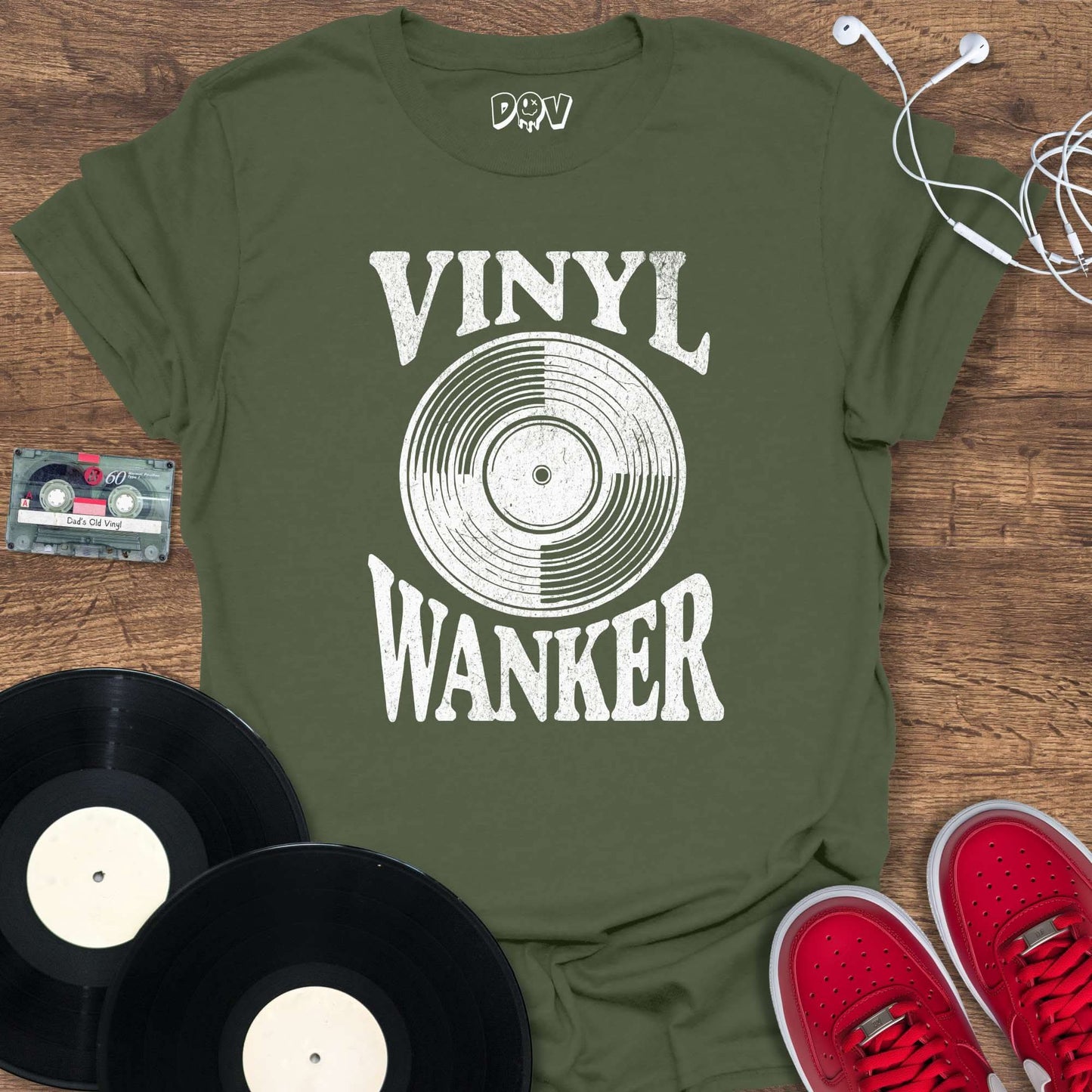 Printify Vinyl Wanker T-Shirt