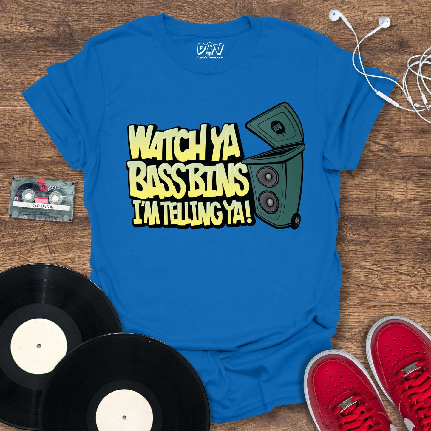 Printify Watch Ya Bass Bins T-Shirt