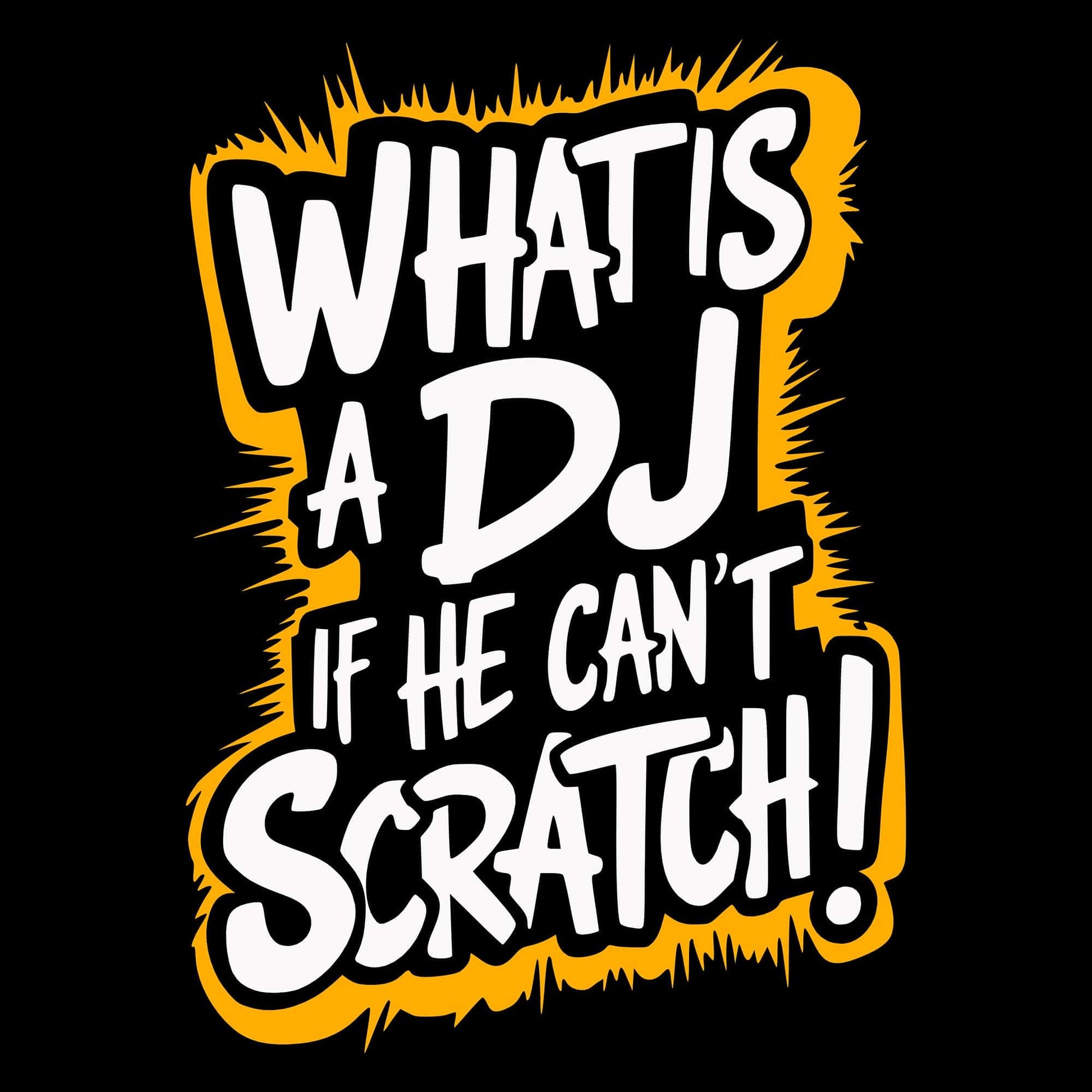 Printify What Is A DJ If He Can't Scratch T-Shirt