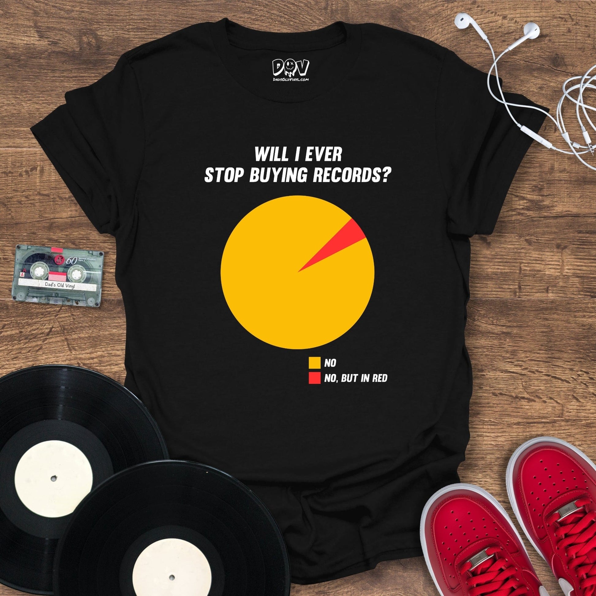 Printify Will I Ever Stop Buying Records? T-Shirt