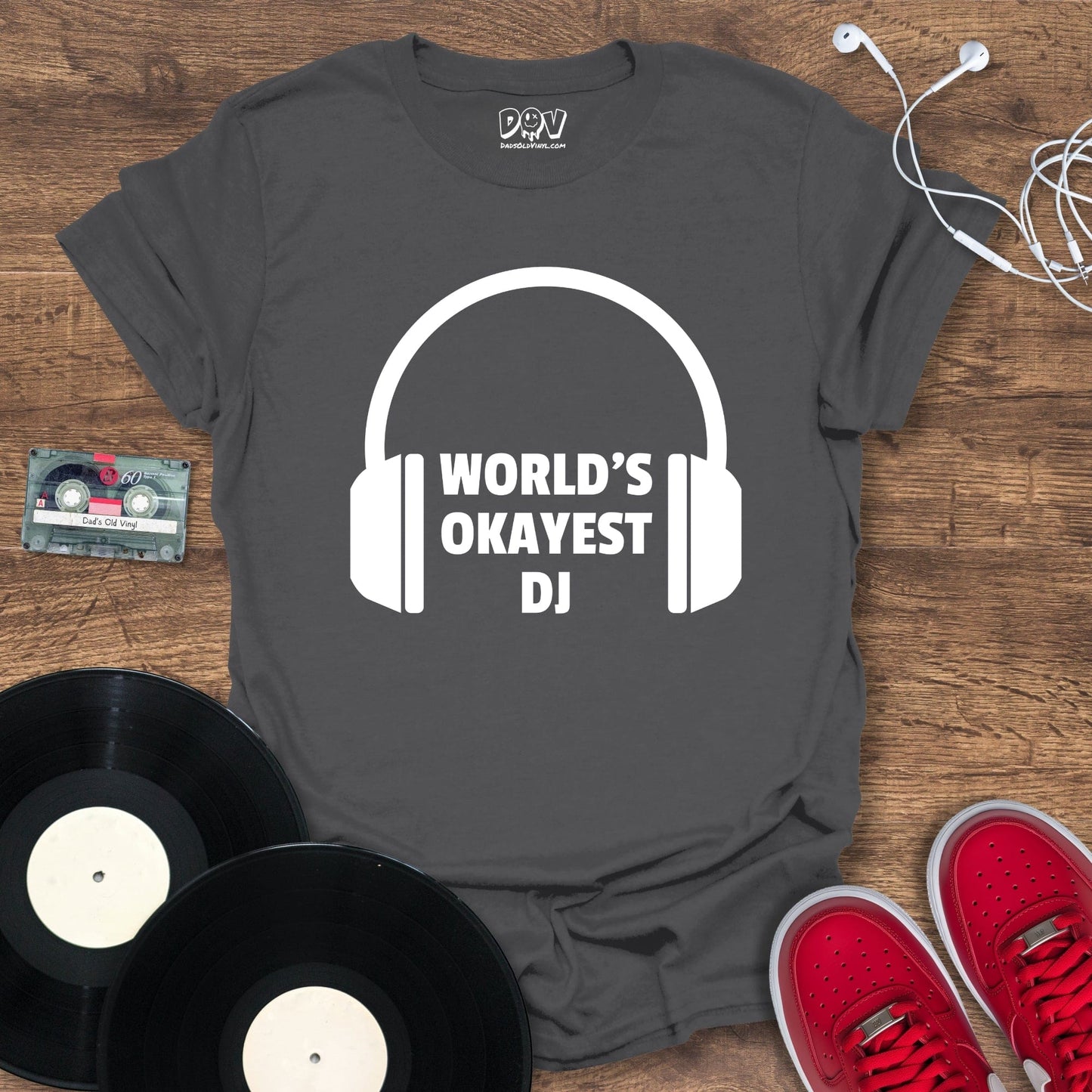 Printify Worlds Okayest DJ T-Shirt