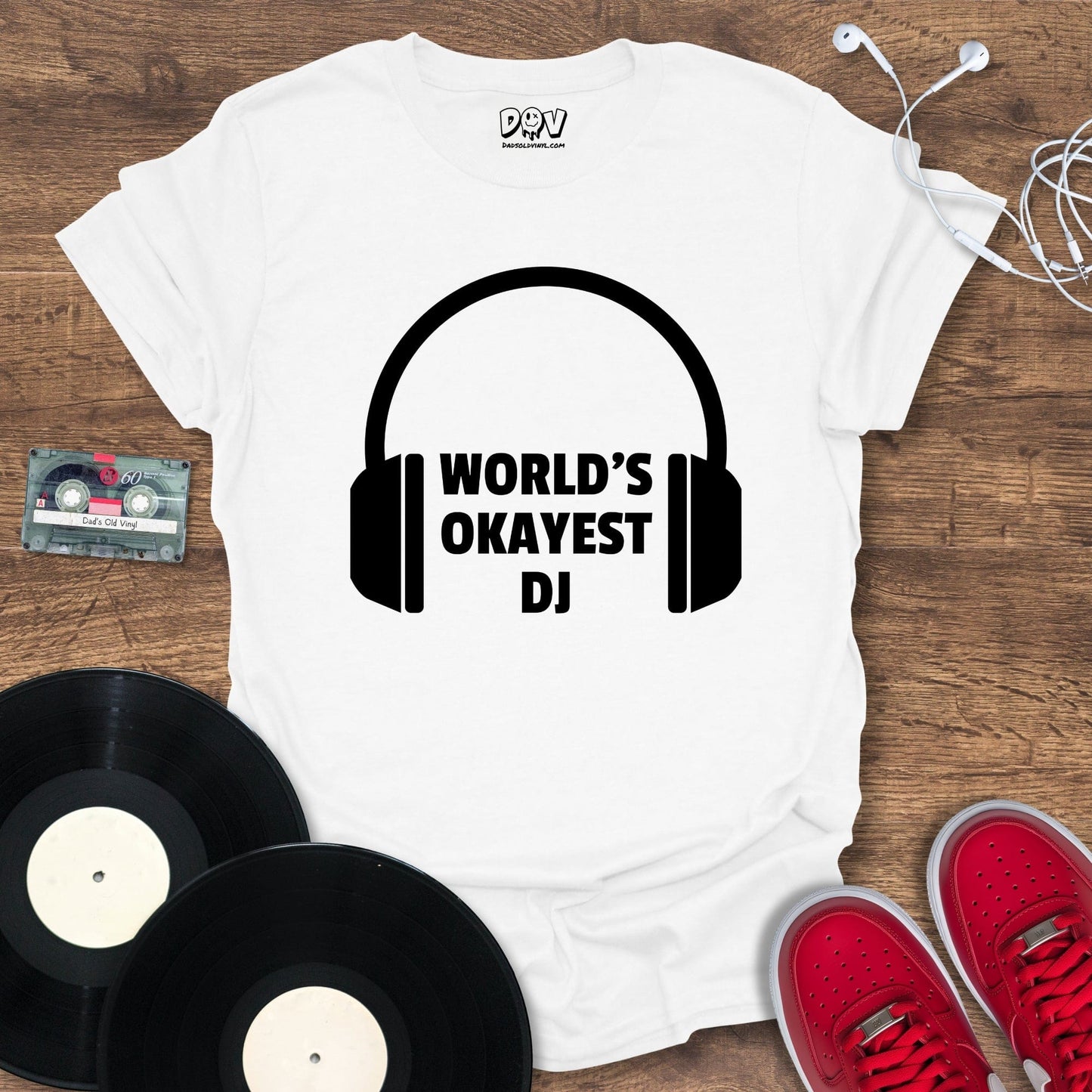 Printify Worlds Okayest DJ T-Shirt