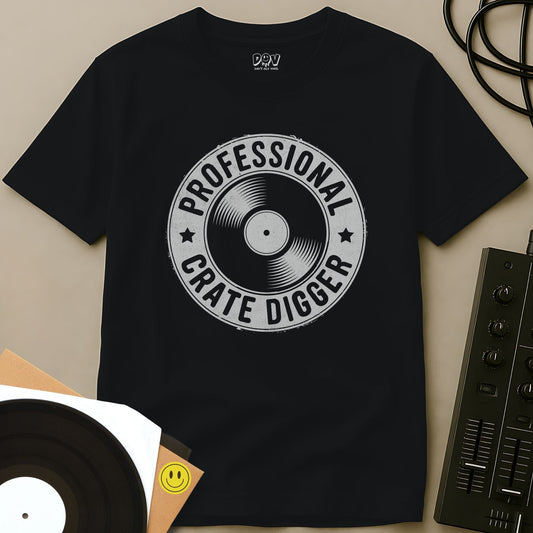 Professional Crate Digger T-Shirt Black / S Professional Crate Digger T-Shirt