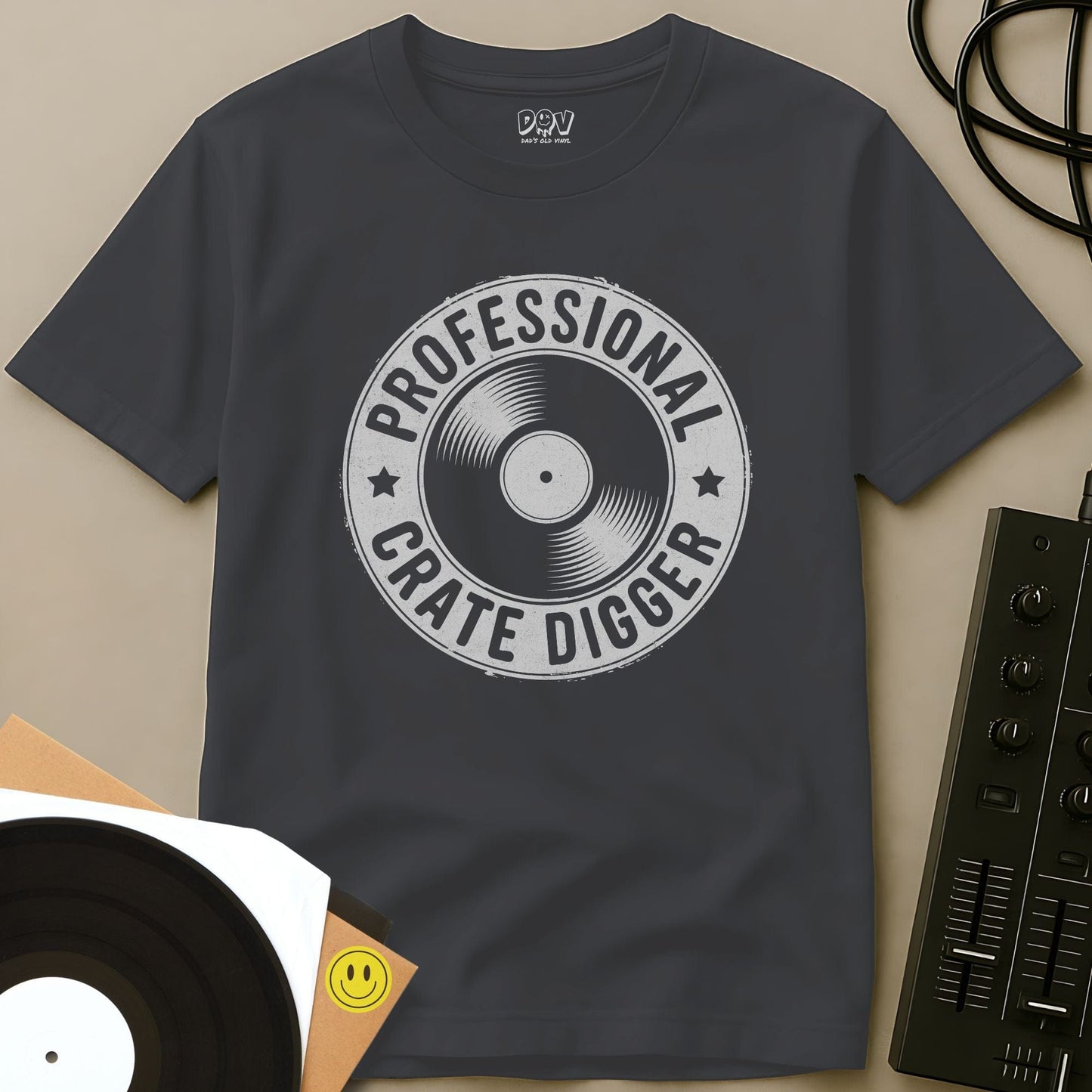 Professional Crate Digger T-Shirt Charcoal / S Professional Crate Digger T-Shirt