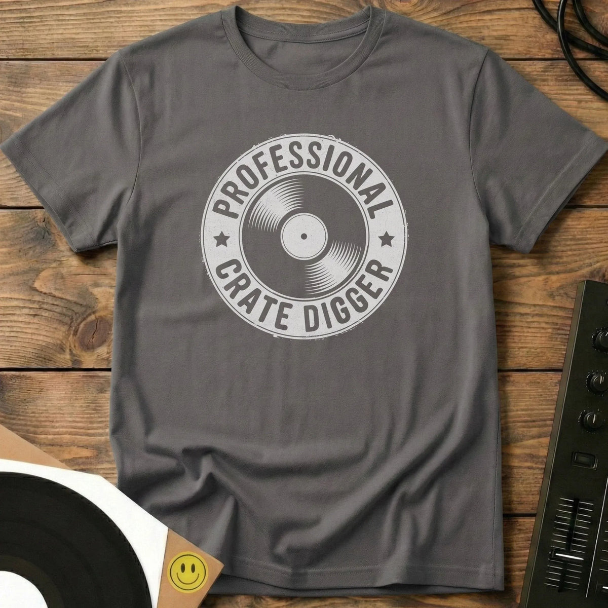Professional Crate Digger T-Shirt Charcoal / S Professional Crate Digger T-Shirt