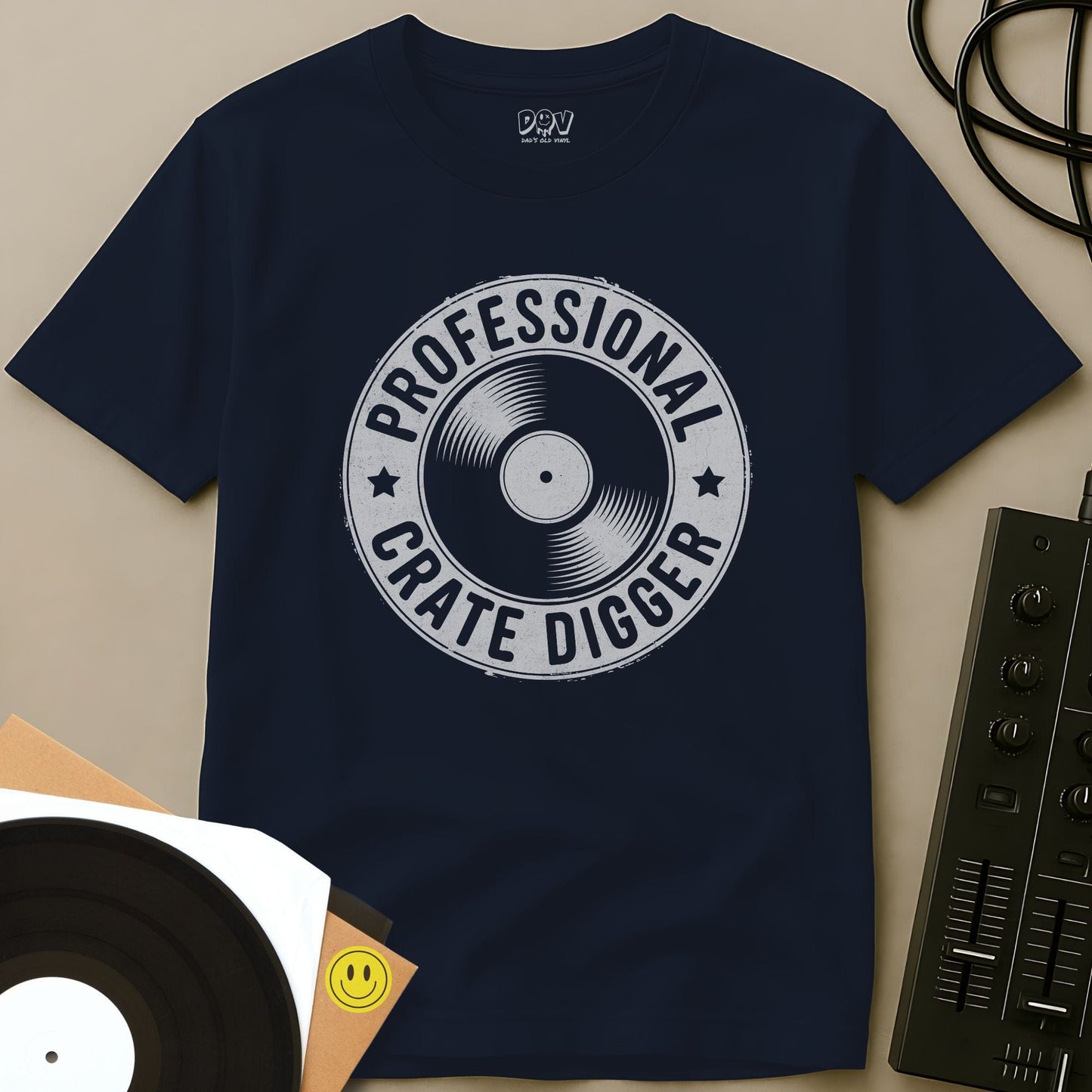 Professional Crate Digger T-Shirt Navy / S Professional Crate Digger T-Shirt