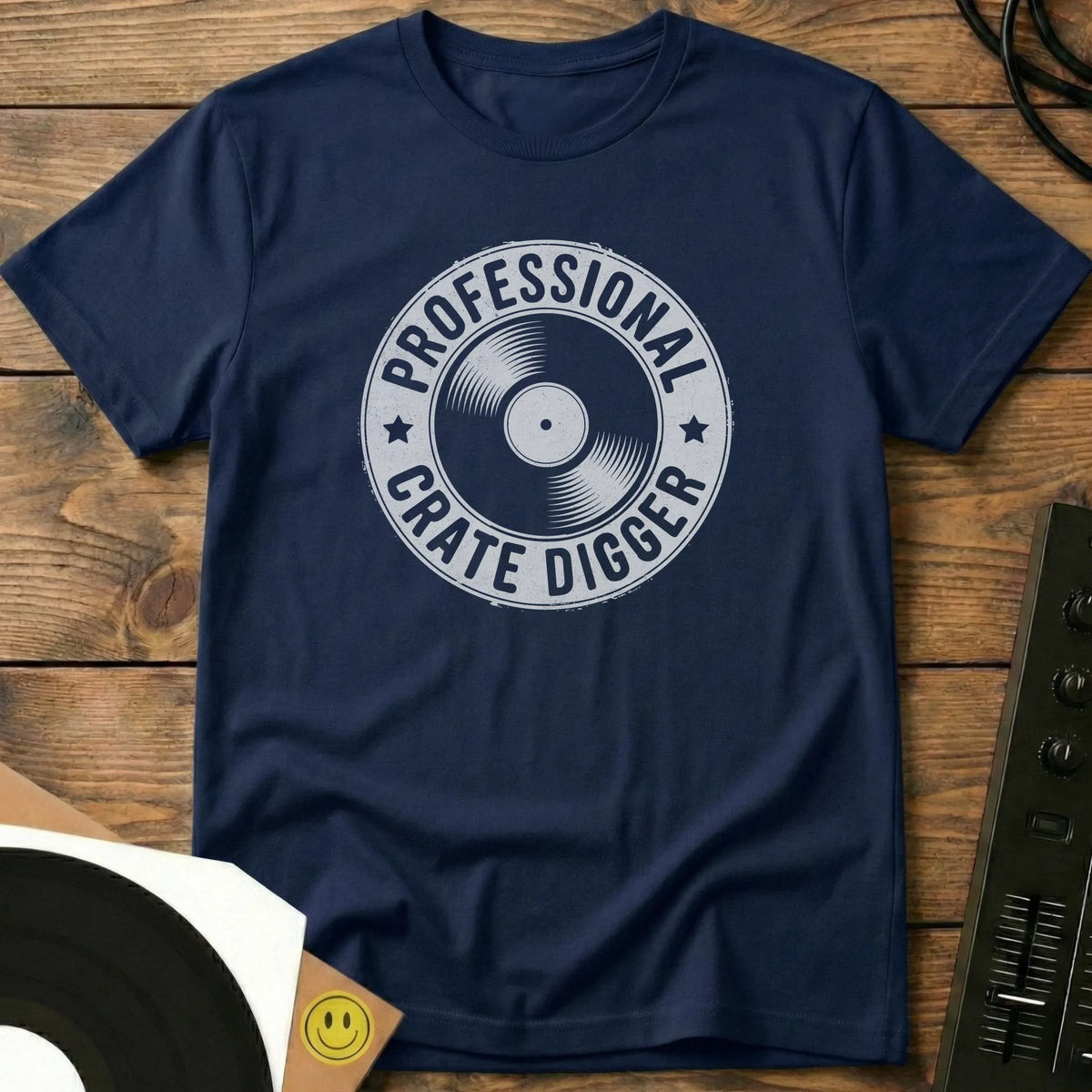 Professional Crate Digger T-Shirt Navy / S Professional Crate Digger T-Shirt