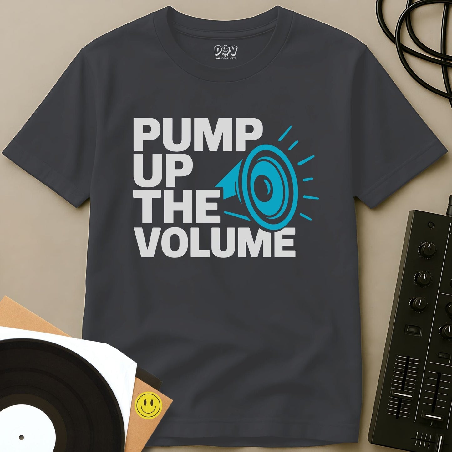 Pump Up The Volume T-Shirt Charcoal / S Pump Up The Volume T-Shirt