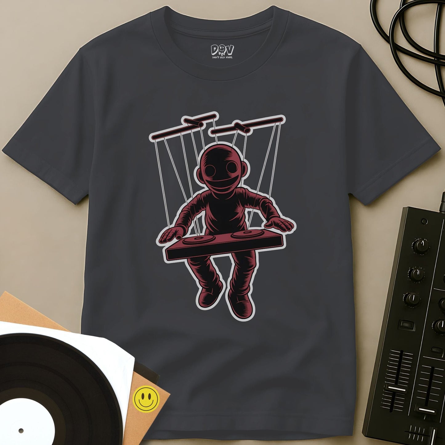 Puppet DJ T-Shirt Charcoal / S Puppet DJ T-Shirt