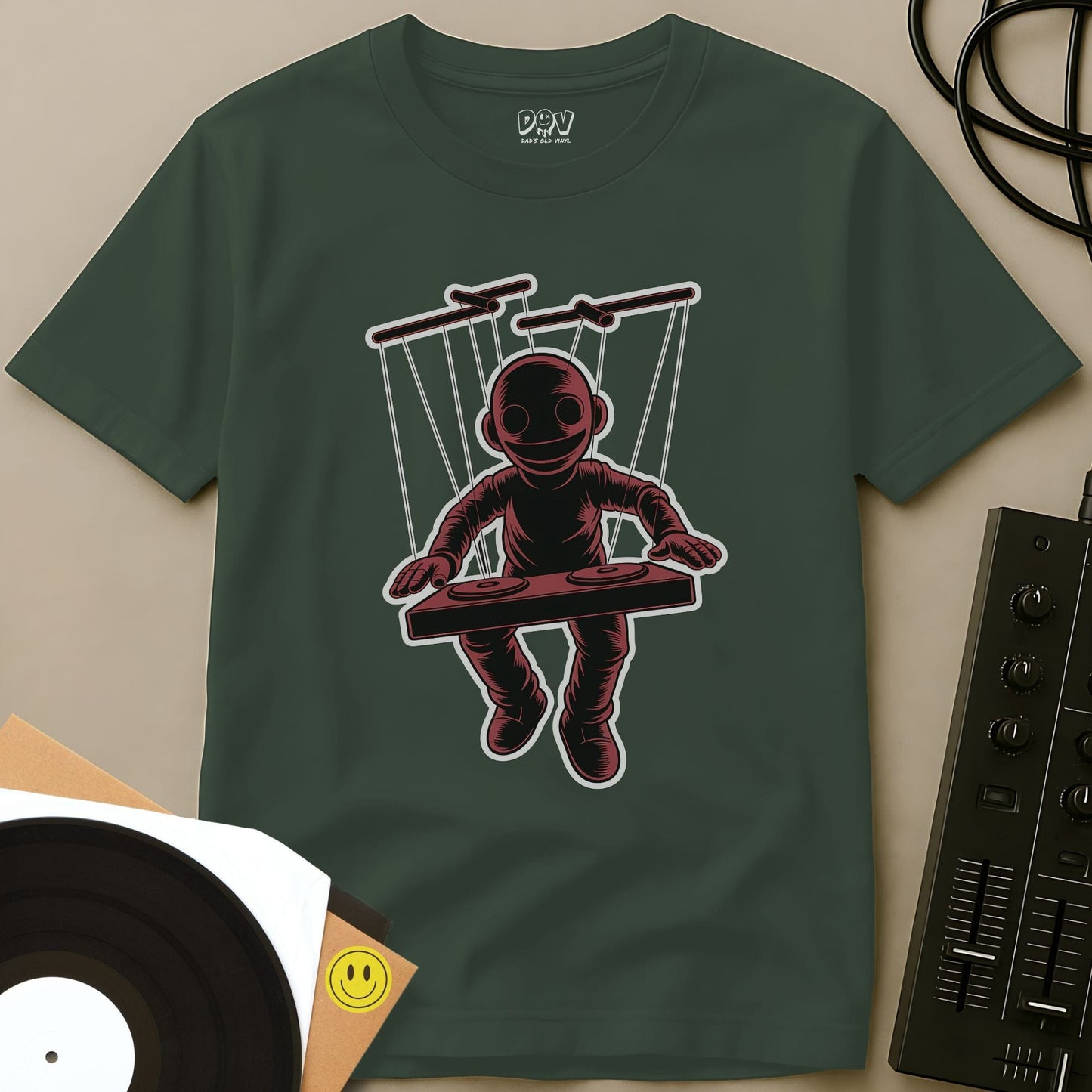 Puppet DJ T-Shirt Military Green / S Puppet DJ T-Shirt