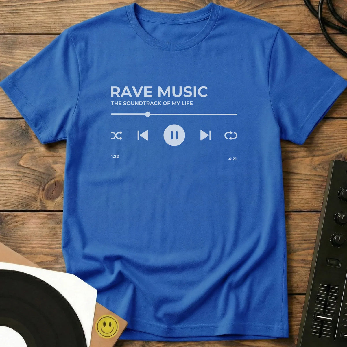 Rave Music - The Soundtrack of My Life T-Shirt Royal / S Rave Music - The Soundtrack of My Life T-Shirt
