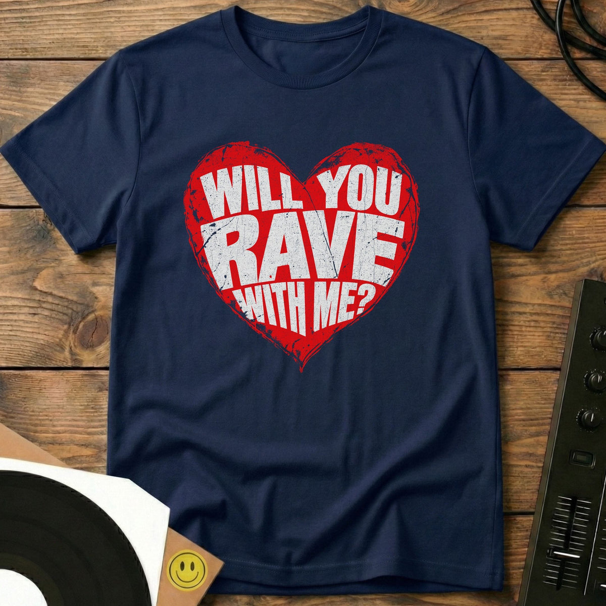 Rave With Me t-shirt in Navy