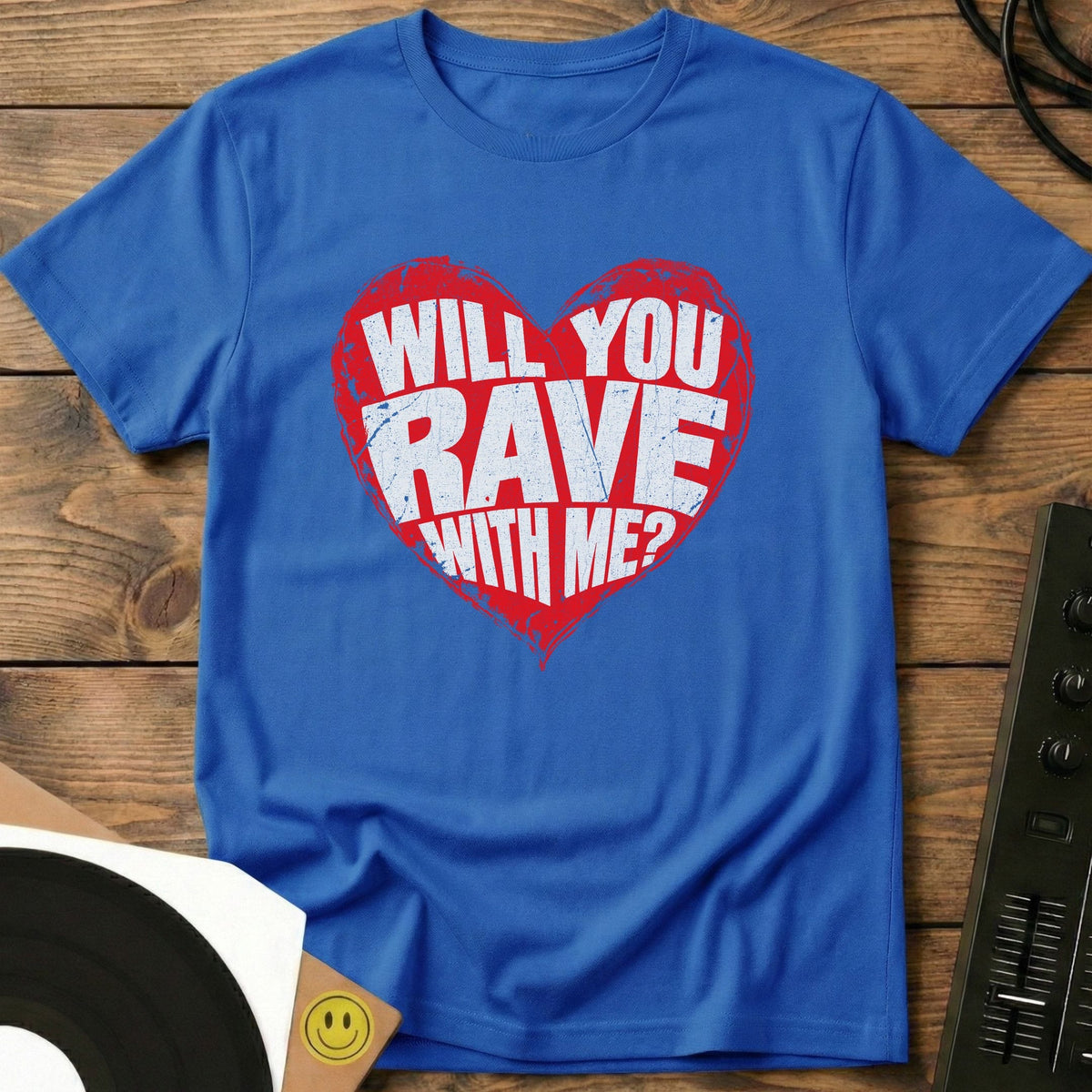 Rave With Me t-shirt in Royal