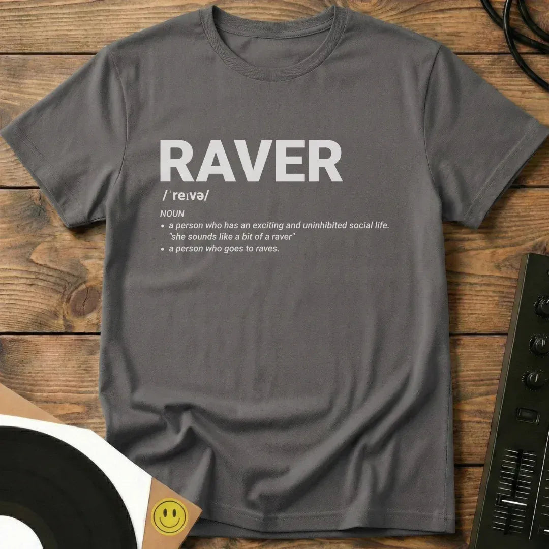 Raver Definition T-Shirt Charcoal / S Raver Definition T-Shirt