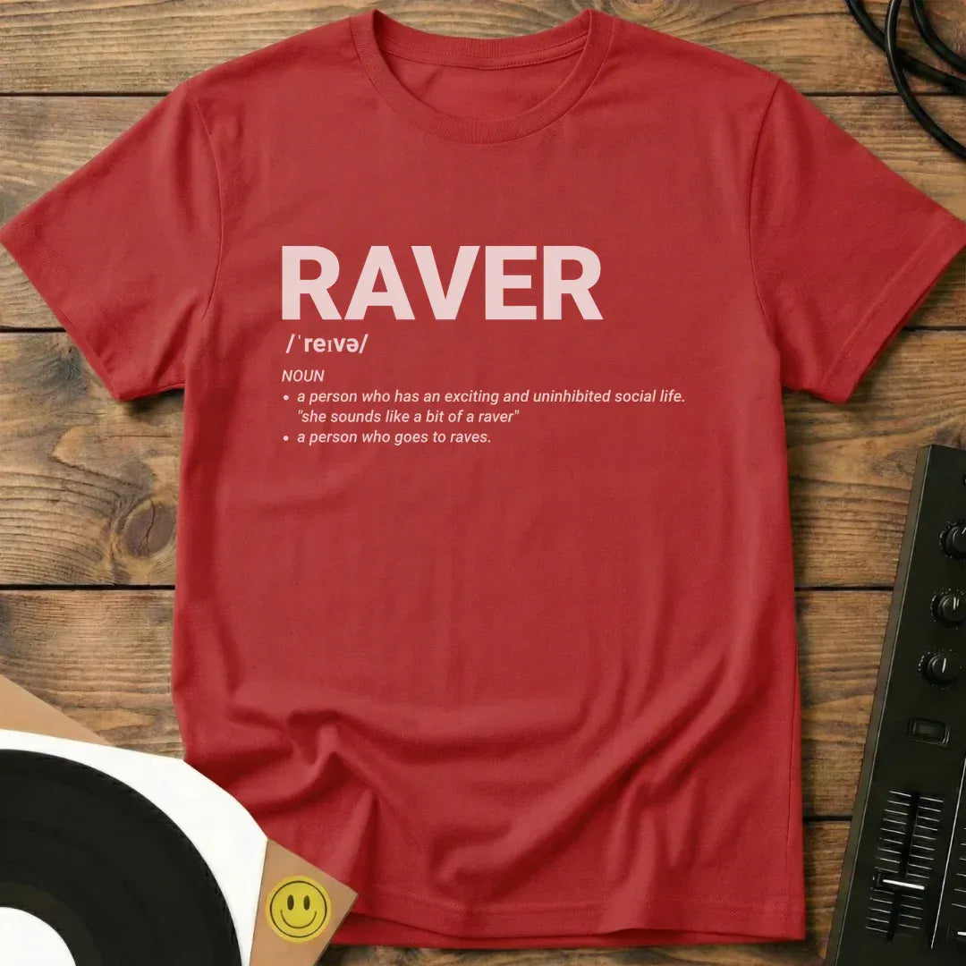 Raver Definition T-Shirt Red / S Raver Definition T-Shirt