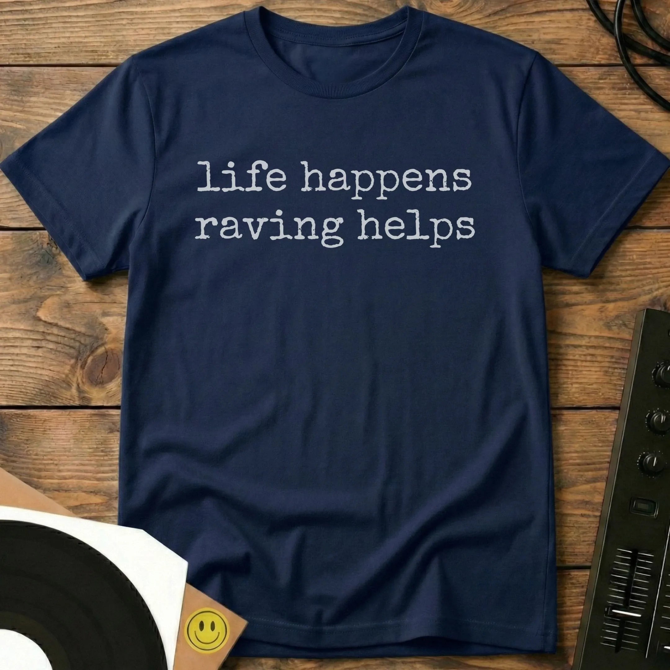 Raving Helps T-Shirt Navy / S Raving Helps T-Shirt