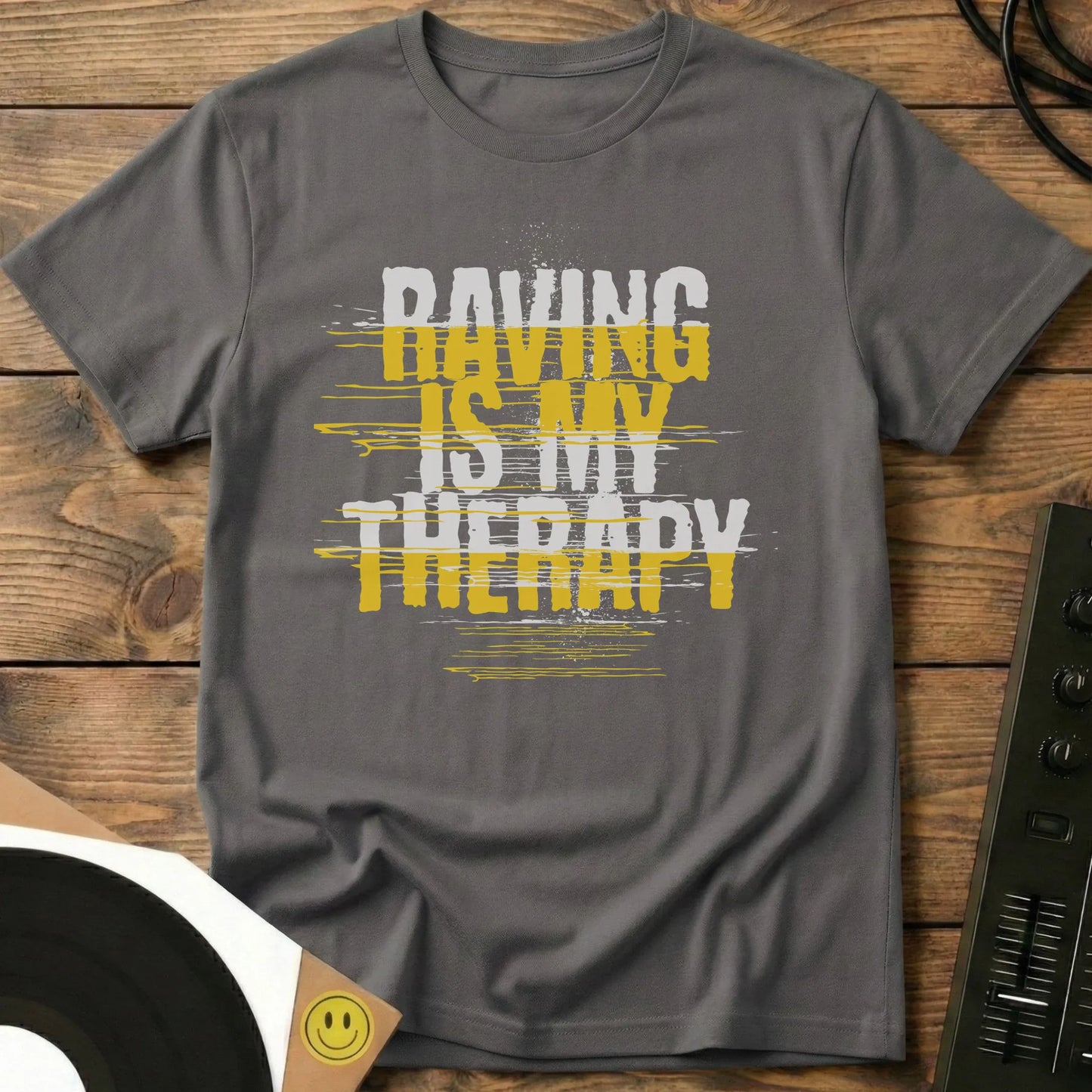 Raving Is My Therapy T-Shirt Charcoal / S Raving Is My Therapy T-Shirt