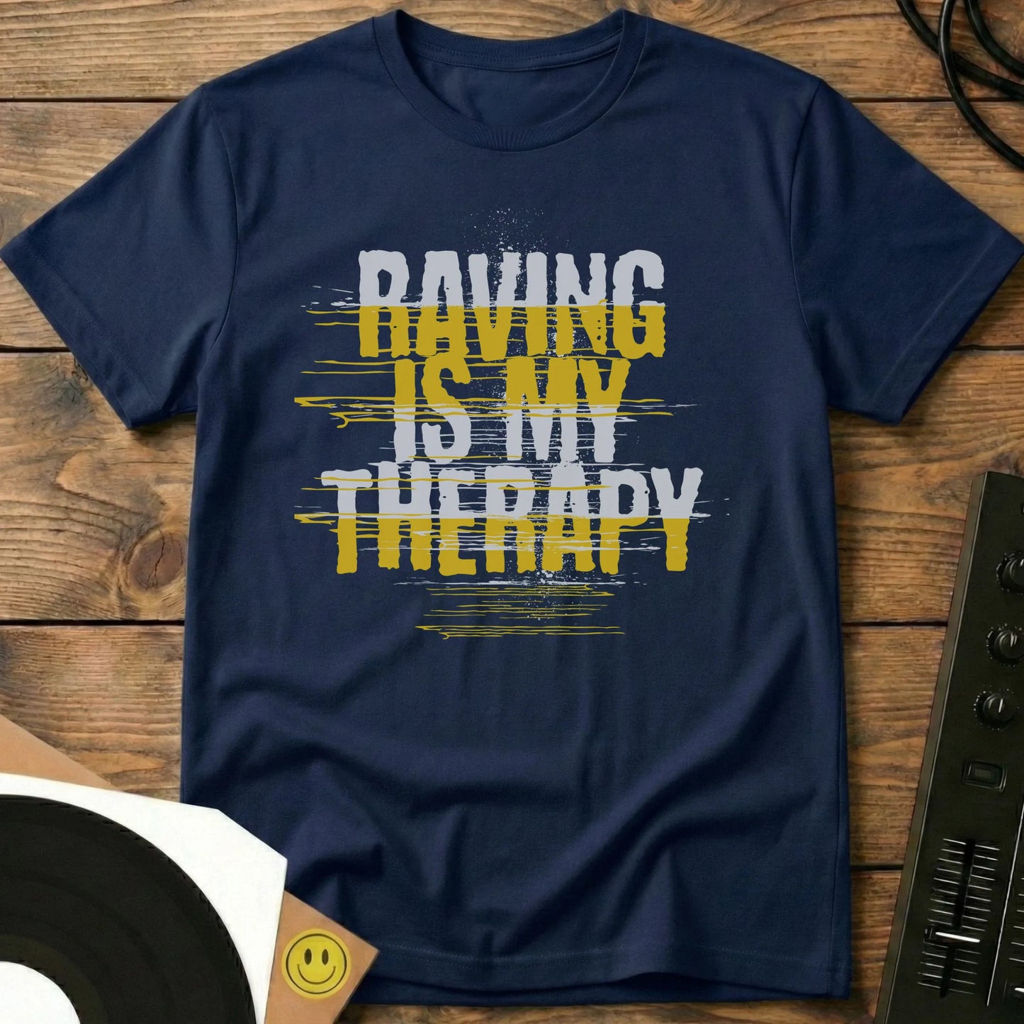 Raving Is My Therapy T-Shirt Navy / S Raving Is My Therapy T-Shirt