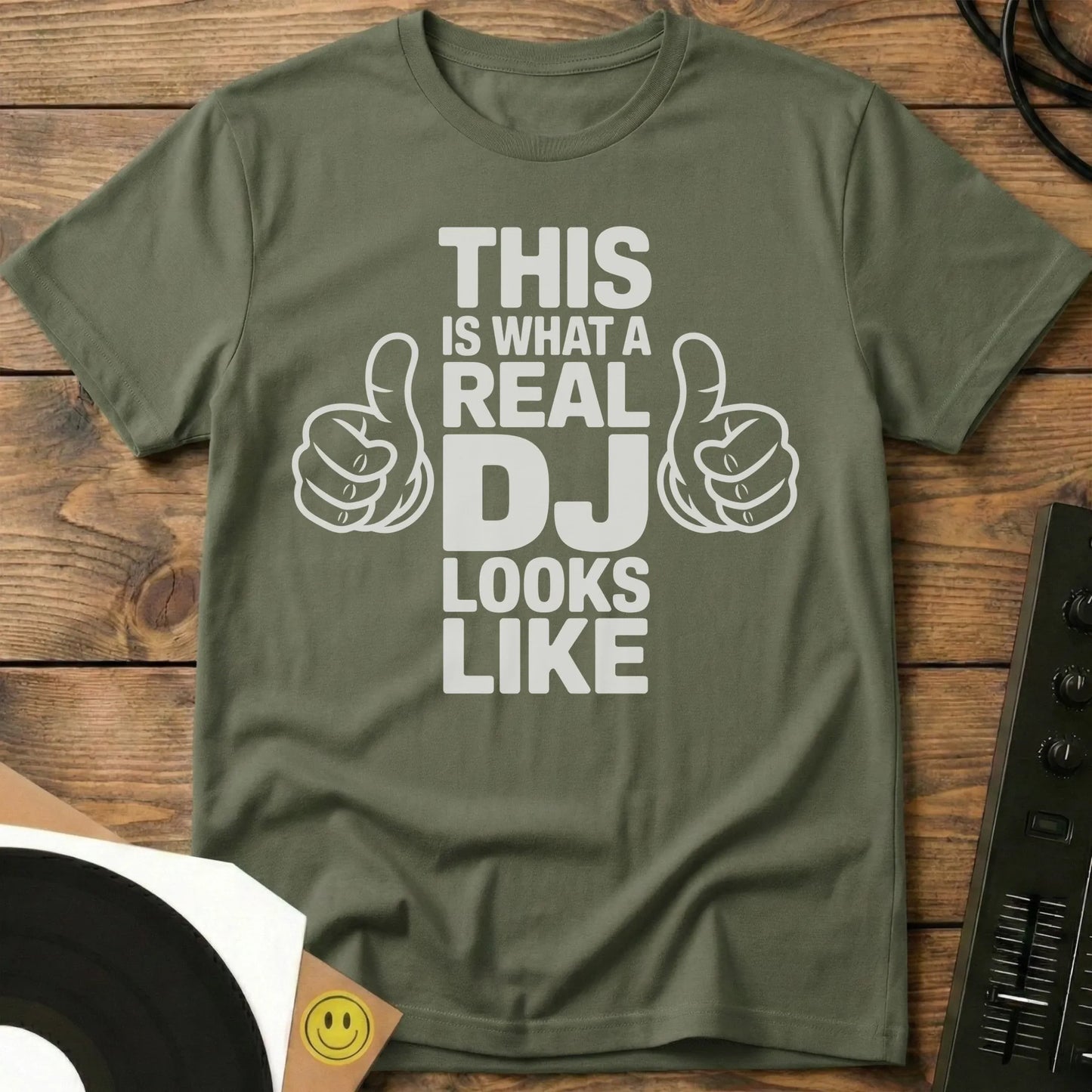 Real DJ Looks Like T-Shirt Military Green / S Real DJ Looks Like T-Shirt