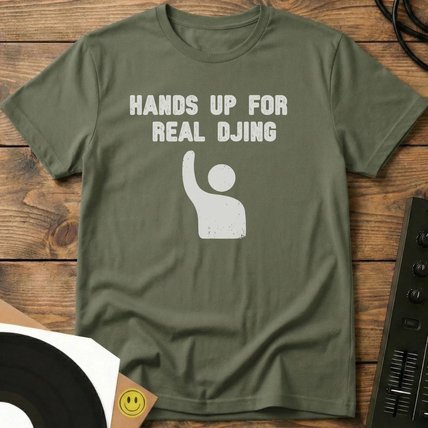 Real DJing T-Shirt Military Green / S Real DJing T-Shirt