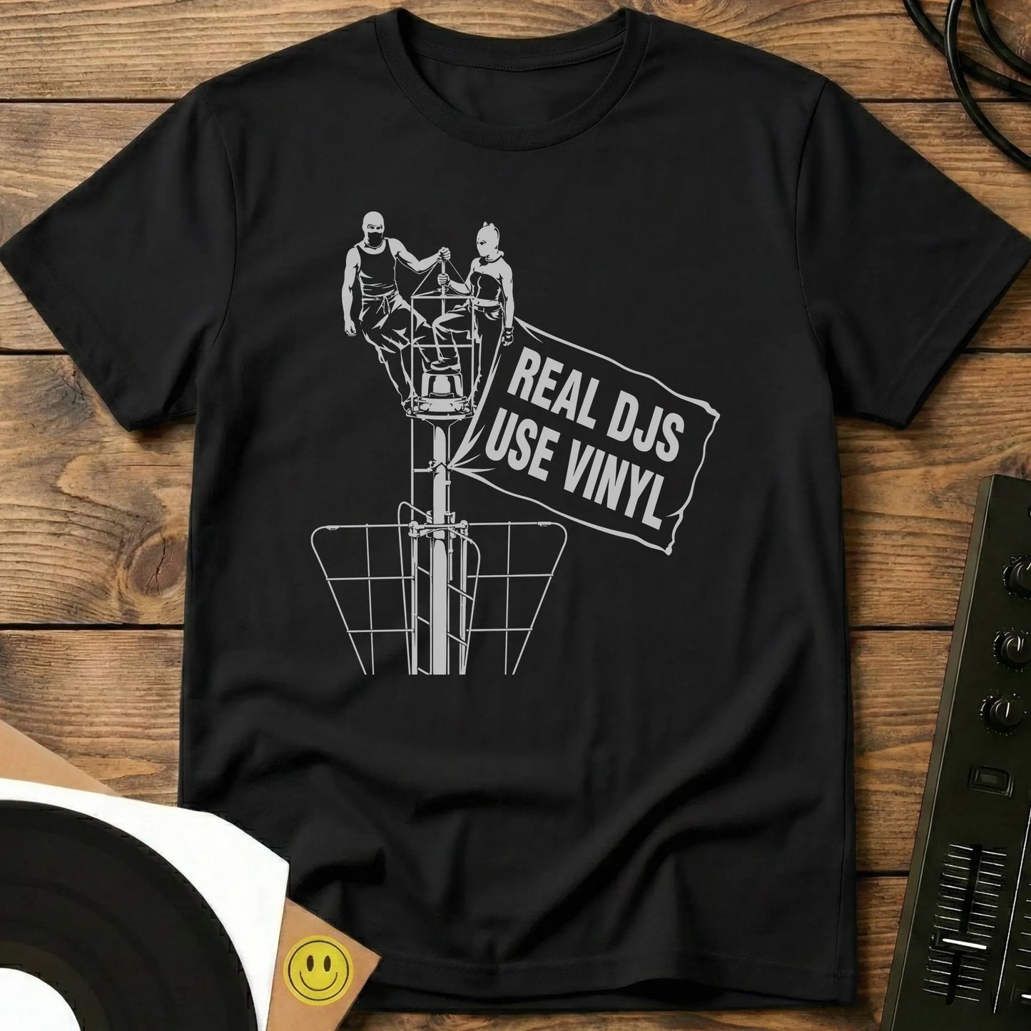 Real DJs Banner T-Shirt Black / S Real DJs Banner T-Shirt