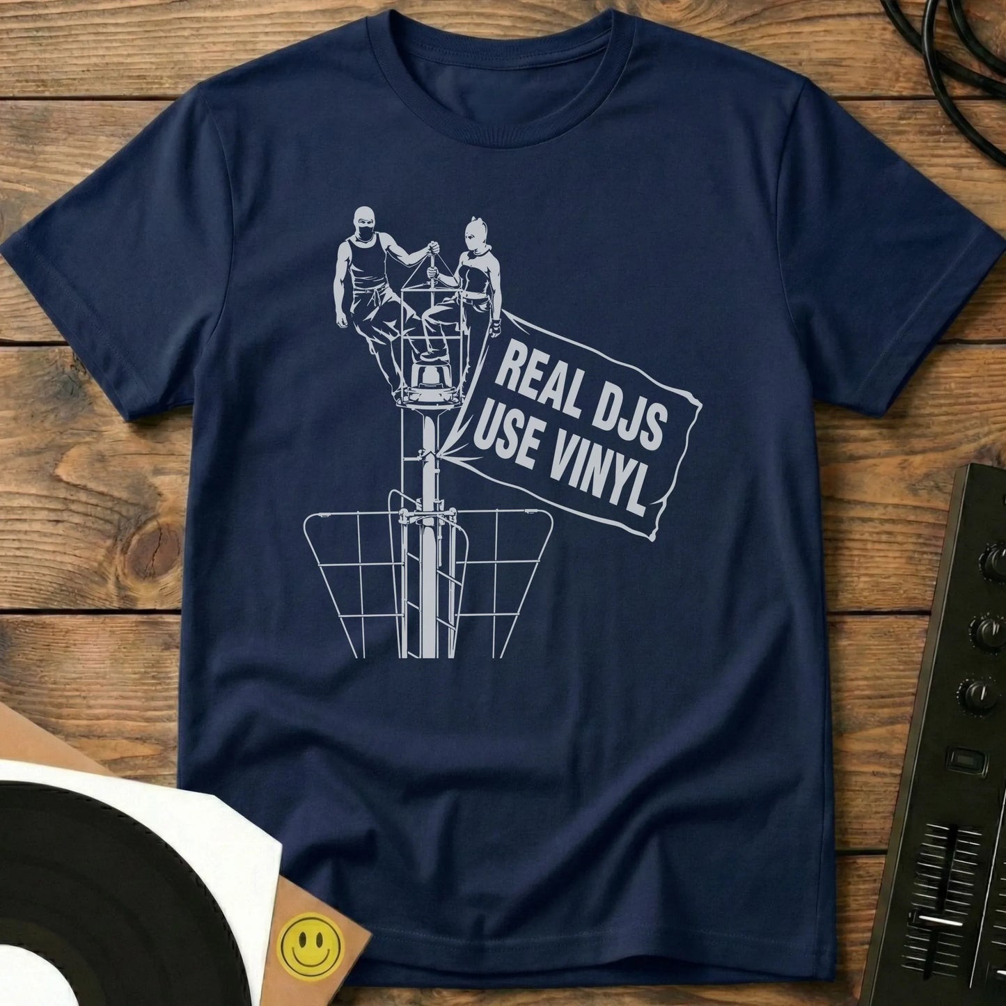 Real DJs Banner T-Shirt Navy / S Real DJs Banner T-Shirt
