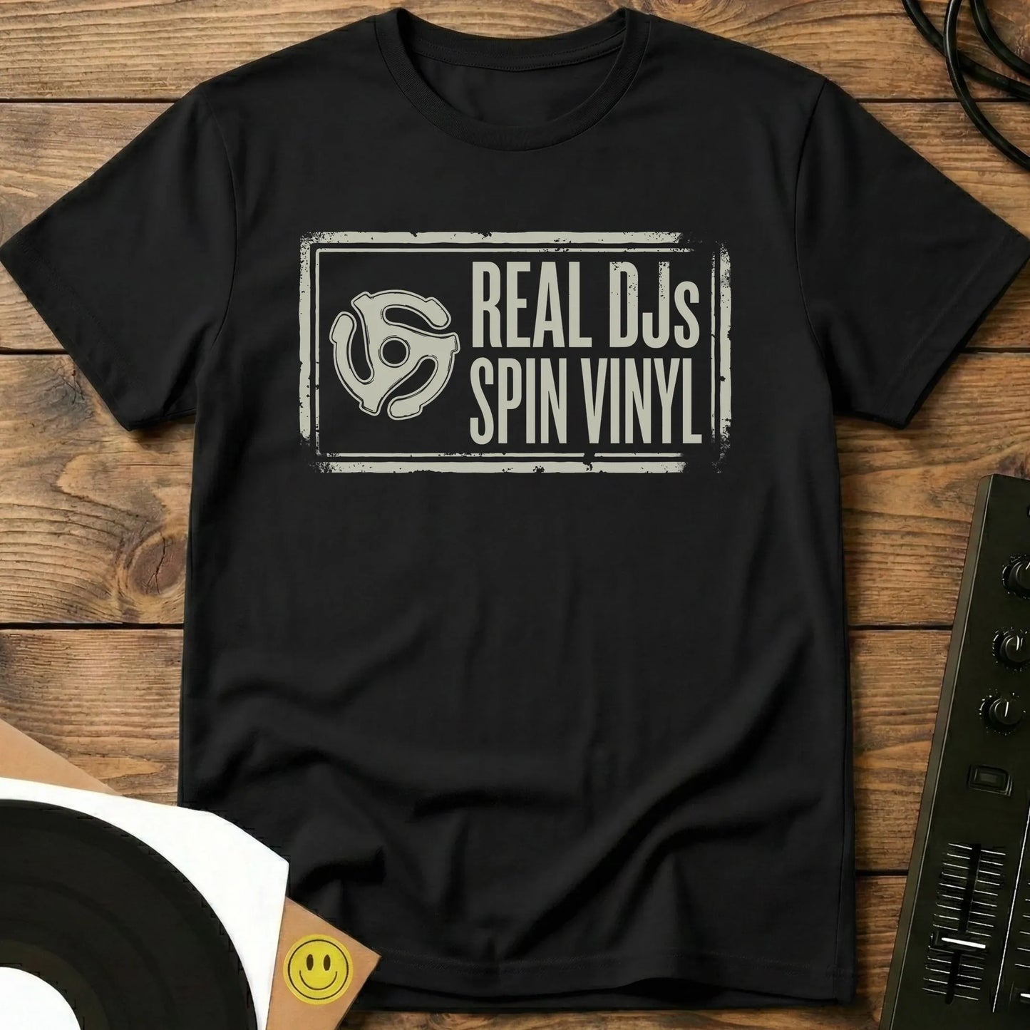 Real DJs Spin Vinyl T-Shirt Black / S Real DJs Spin Vinyl T-Shirt