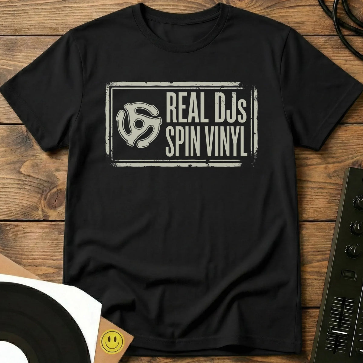 Real DJs Spin Vinyl T-Shirt Black / S Real DJs Spin Vinyl T-Shirt