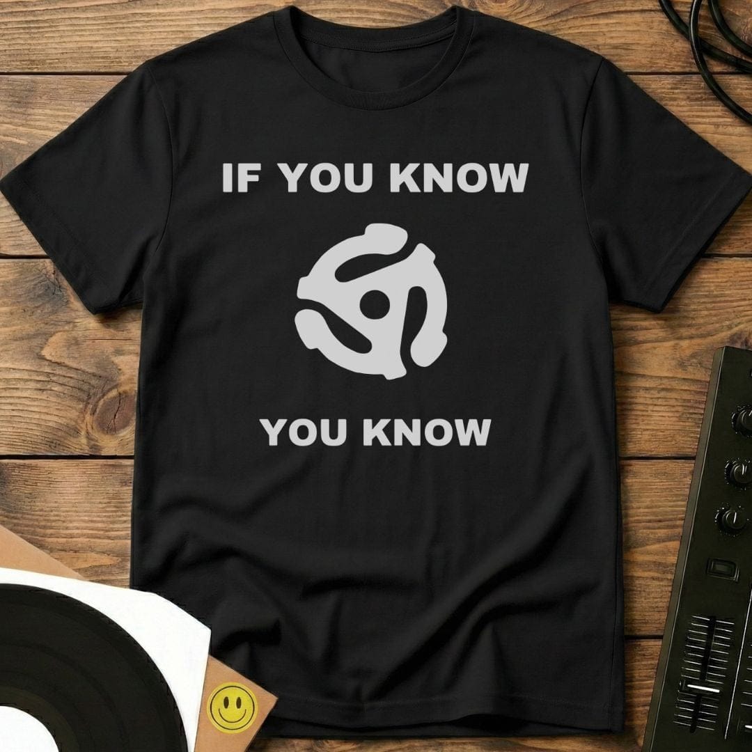 Record Adaptor Knowledge T-Shirt Black / S Record Adaptor Knowledge T-Shirt