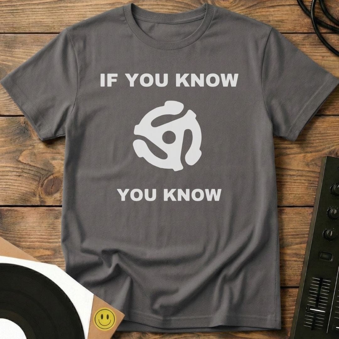 Record Adaptor Knowledge T-Shirt Charcoal / S Record Adaptor Knowledge T-Shirt