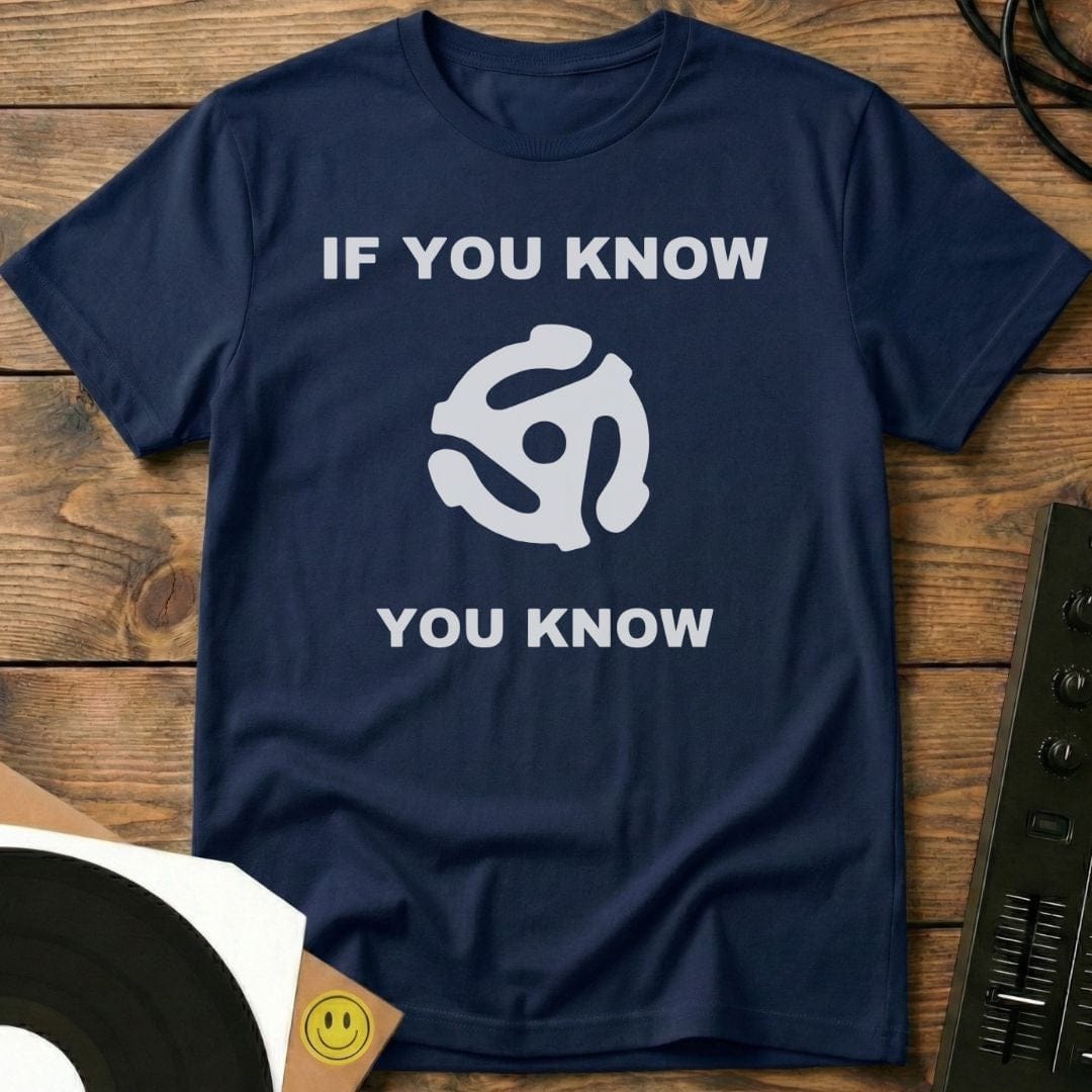 Record Adaptor Knowledge T-Shirt Navy / S Record Adaptor Knowledge T-Shirt