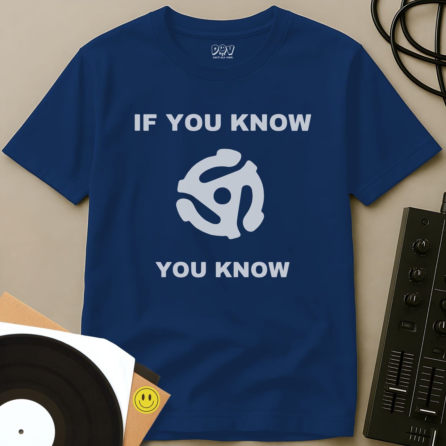 Record Adaptor Knowledge T-Shirt Royal / S Record Adaptor Knowledge T-Shirt