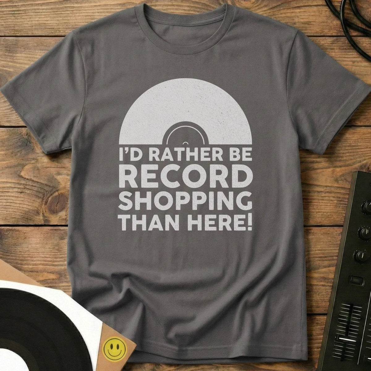 Record Shopping T-Shirt Charcoal / S Record Shopping T-Shirt