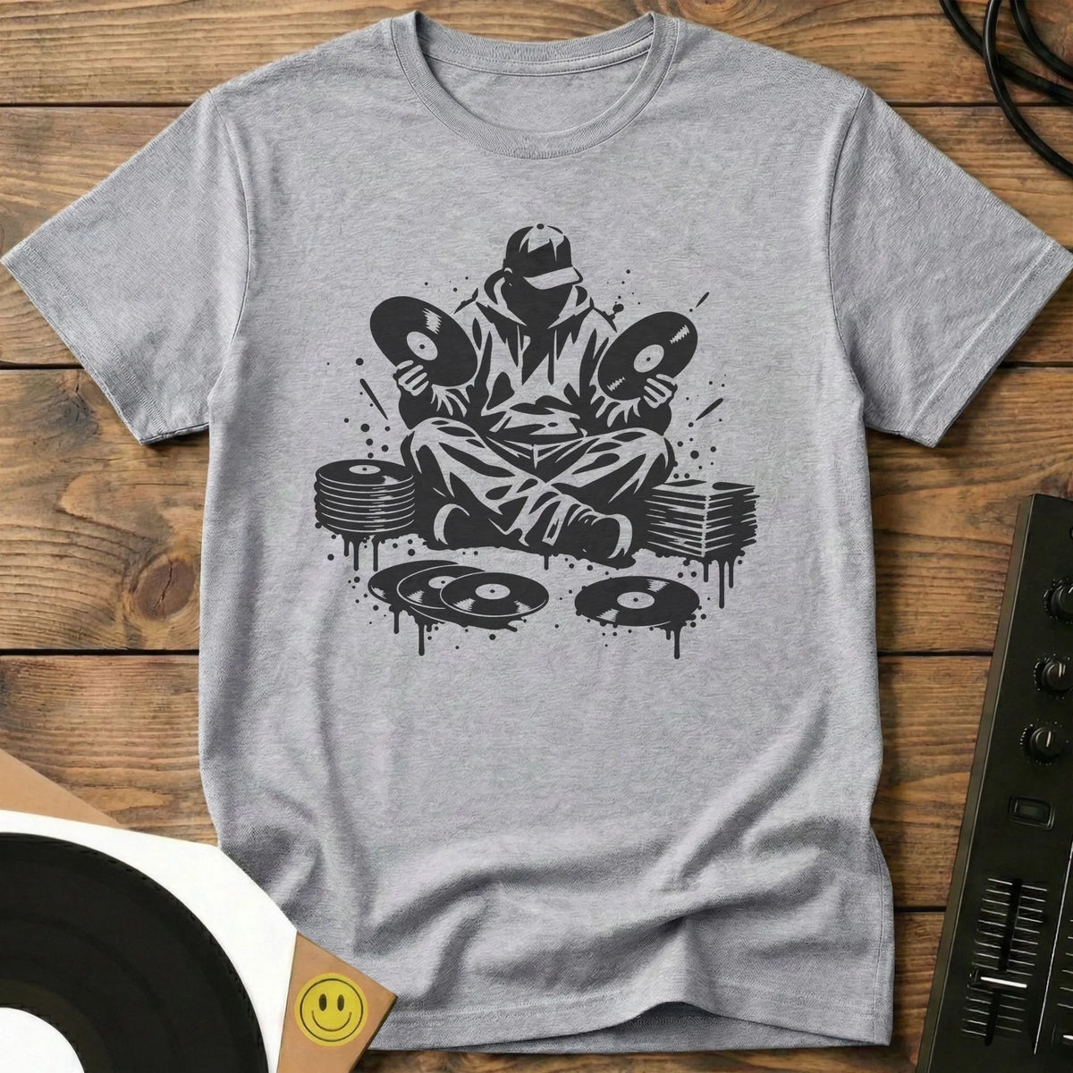 Record Sorting Sketch T-Shirt Sport Grey / S Record Sorting Sketch T-Shirt