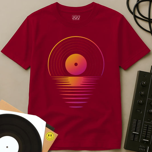 Record Sunrise T-Shirt Red / S Record Sunrise T-Shirt