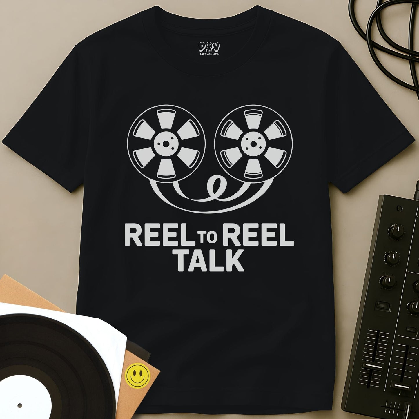 Reel To Reel Talk T-Shirt Black / S Reel To Reel Talk T-Shirt